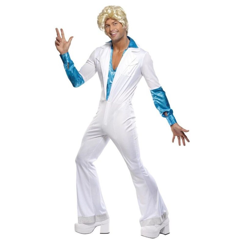 Smiffys Mens Disco Costume / White